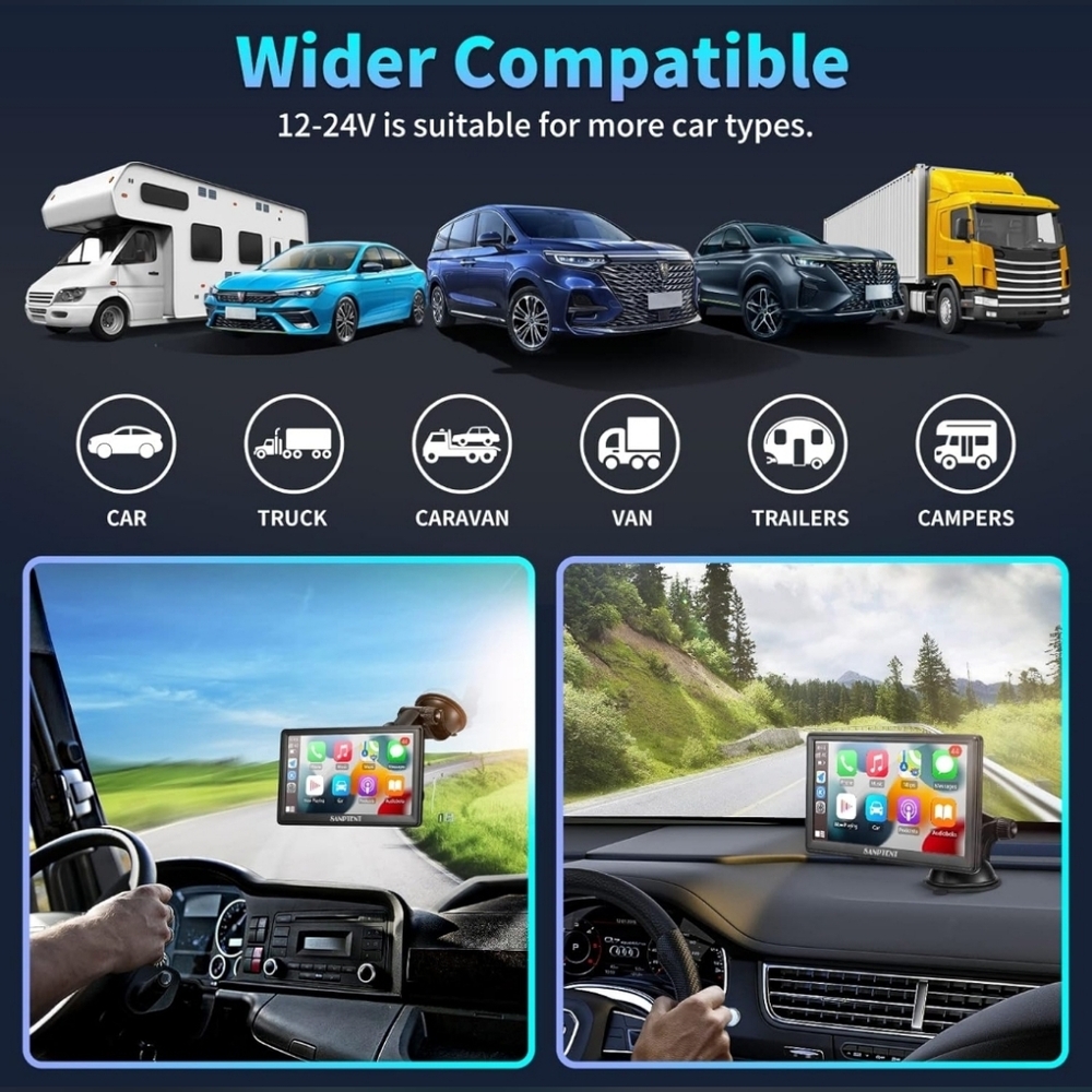 Car Audio Video GPS System with Black Display - Picture 4 of 4